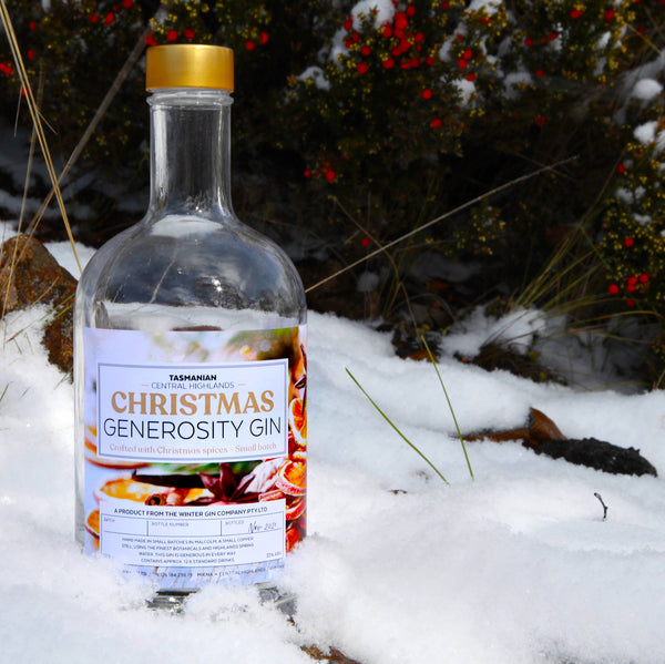 Christmas gin Central Highlands Miena Tasmania