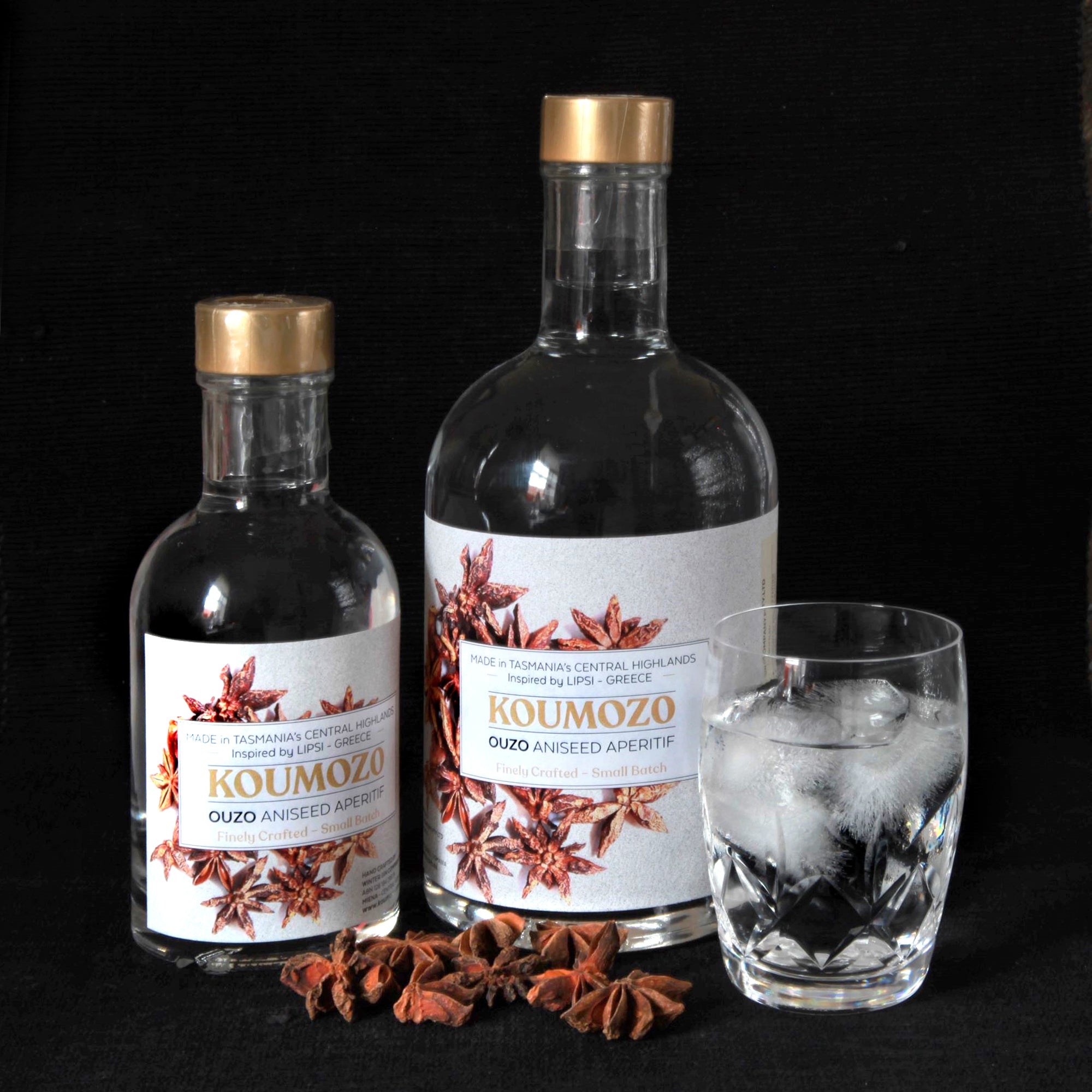 Australia's best Ouzo Tasmania Koumozo aniseed aperitif Ritsa Nicholas Elaia cafe Winter Gin 